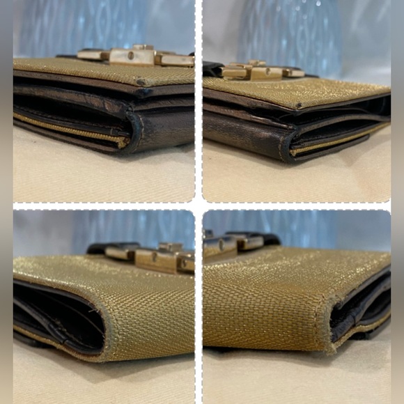 GUCCI Jackie Gold/Metallic Compact Wallet - Picture 15 of 15